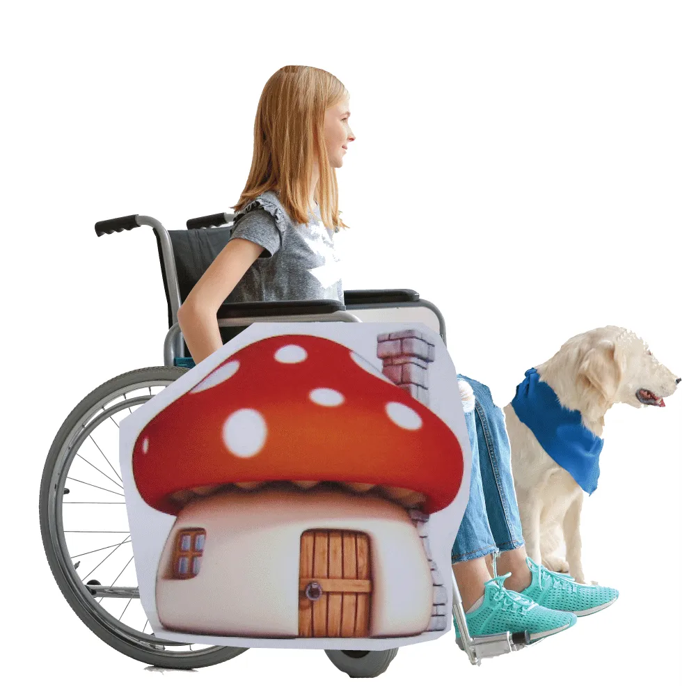 Mushroom House Lookalike Wheelchair Costume Child's