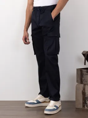 Navy Blue Plain Comfort Pants