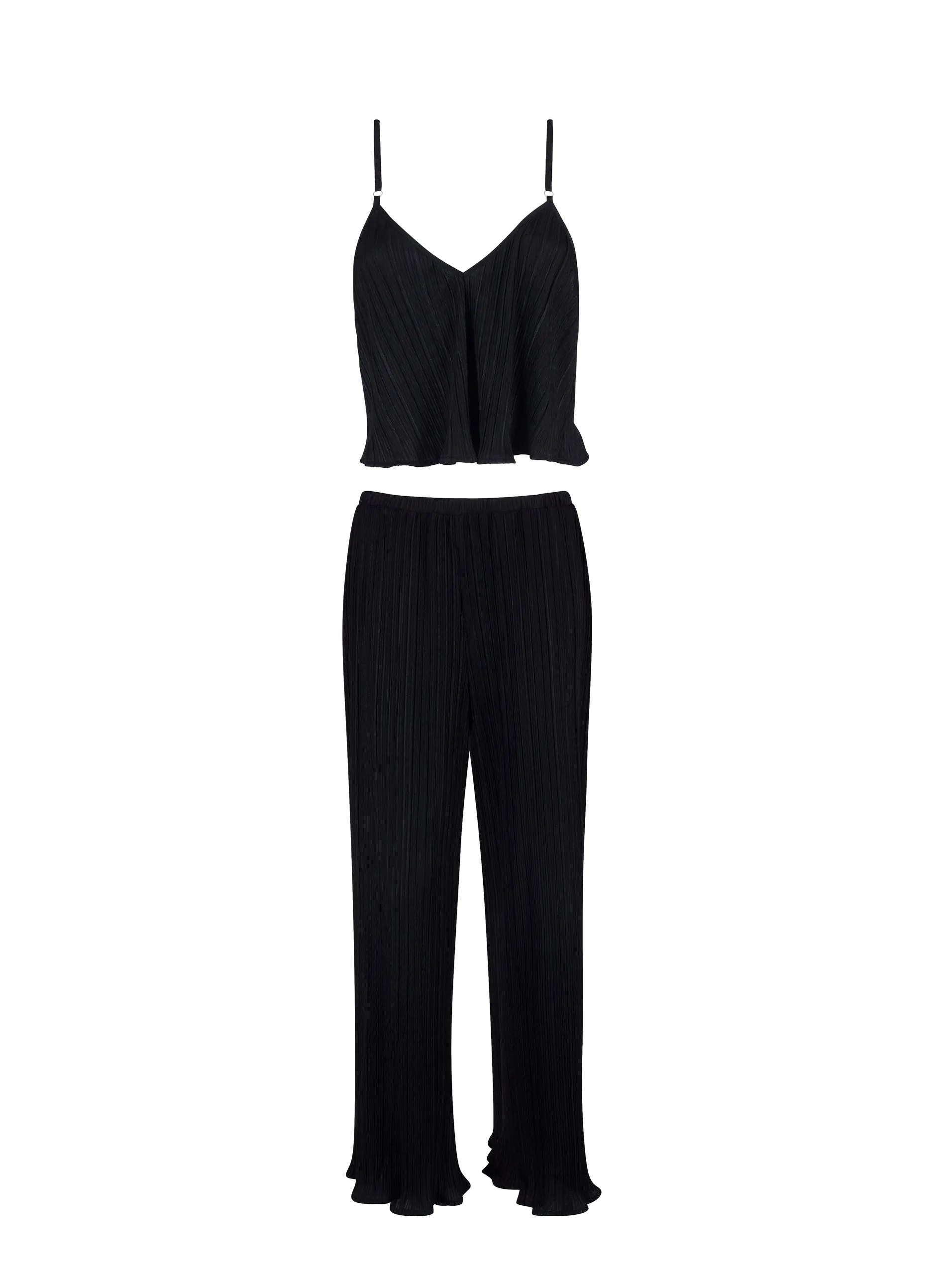 Neeson Cami and Trouser Set Black