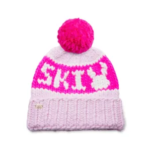 NEON BLUSH SKI BUNNY BEANIE