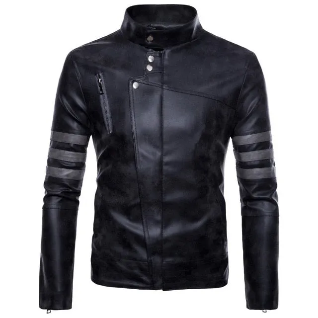 New Brand Jacket Punk Multi Design Style Motorcycle Biker Leather Jacket Men Fashion Skull Leather Coats Male Bomber Jacket 5XL