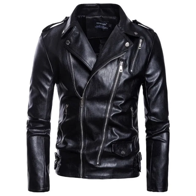 New Brand Jacket Punk Multi Design Style Motorcycle Biker Leather Jacket Men Fashion Skull Leather Coats Male Bomber Jacket 5XL