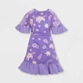 New - Girls' Disney Princess Rapunzel Adaptive Dress - S - Disney Store