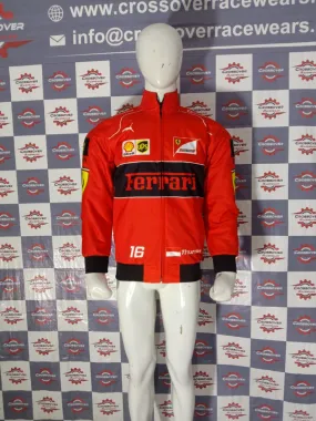 New Red-Black Ferrari F1 Racing Vantage Jacket