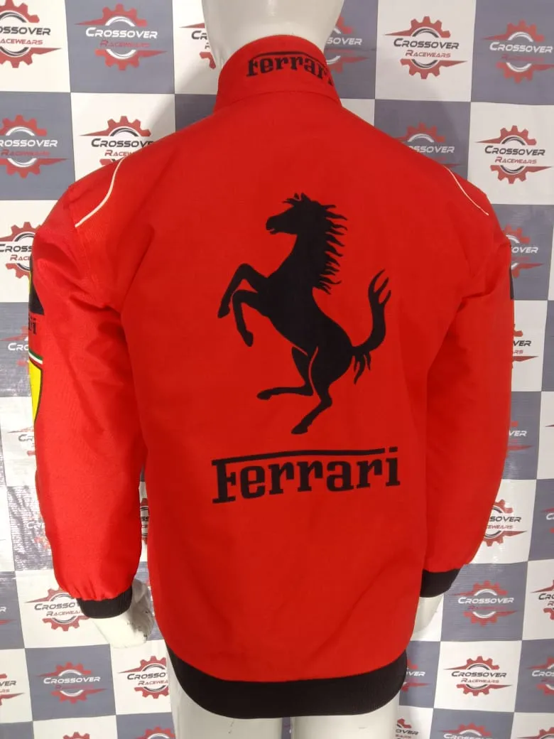 New Red-Black Ferrari F1 Racing Vantage Jacket