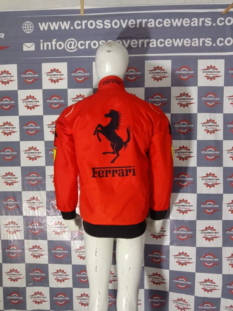 New Red-Black Ferrari F1 Racing Vantage Jacket