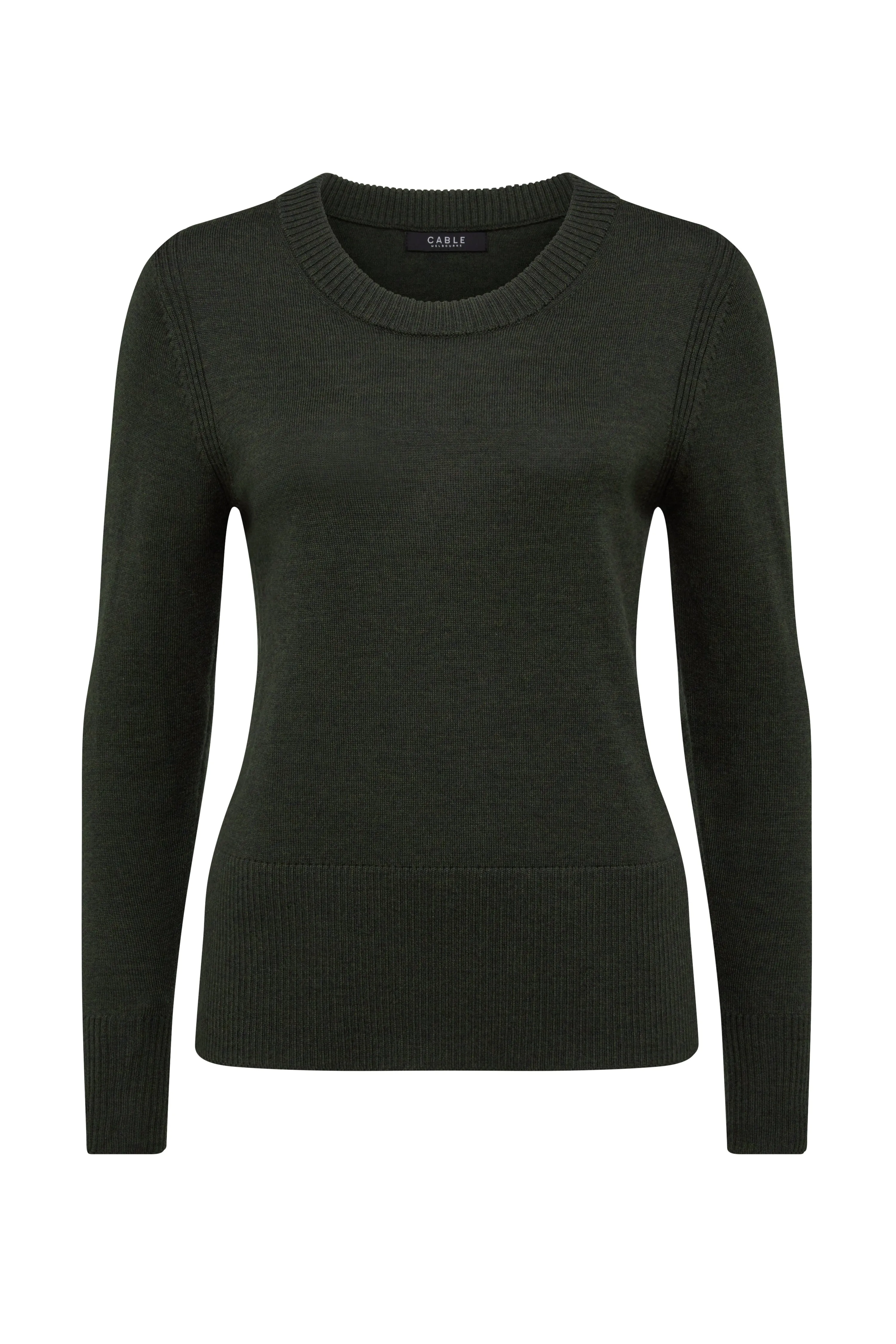 Nina Merino Jumper - Khaki