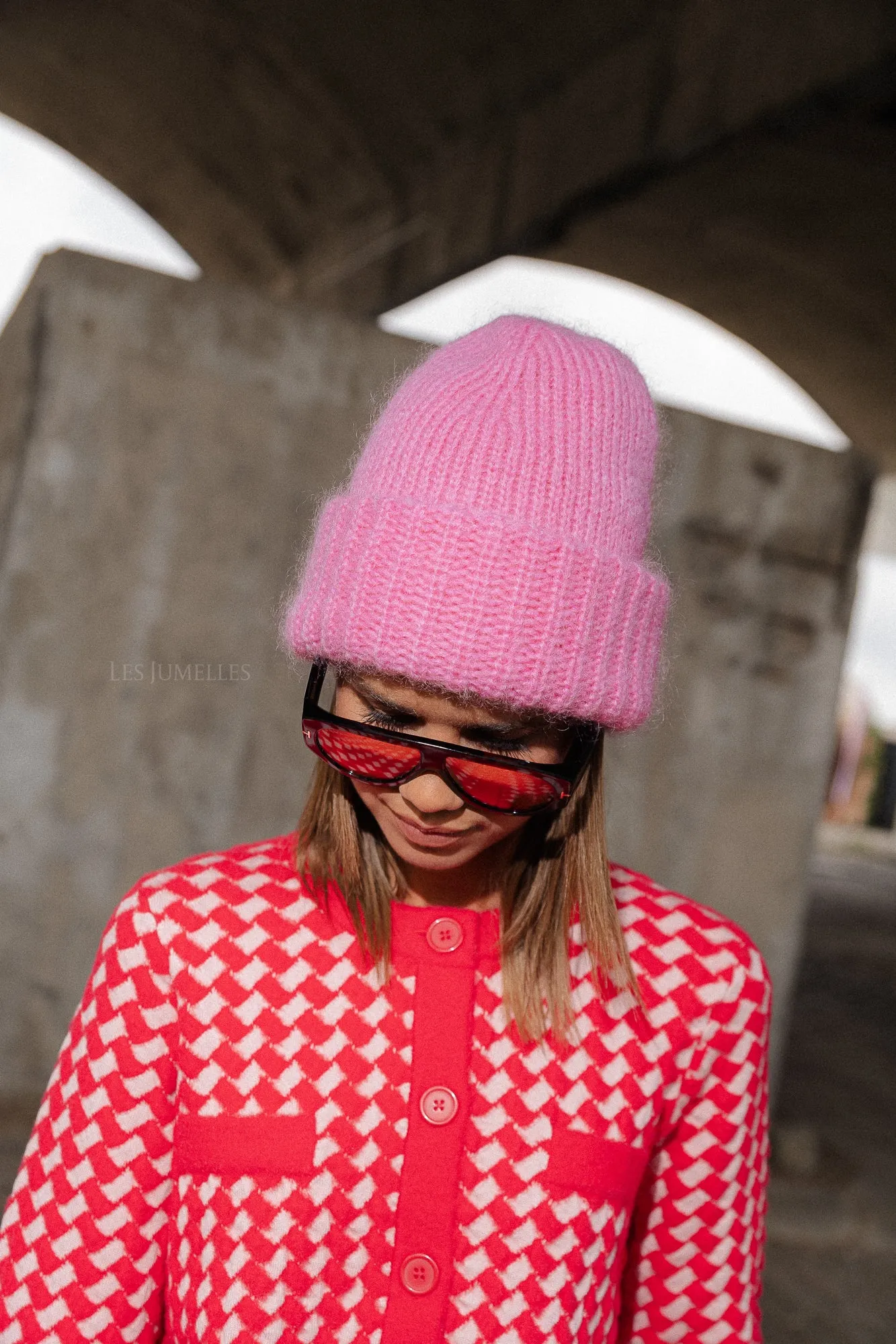 Oma beanie lilac chiffon