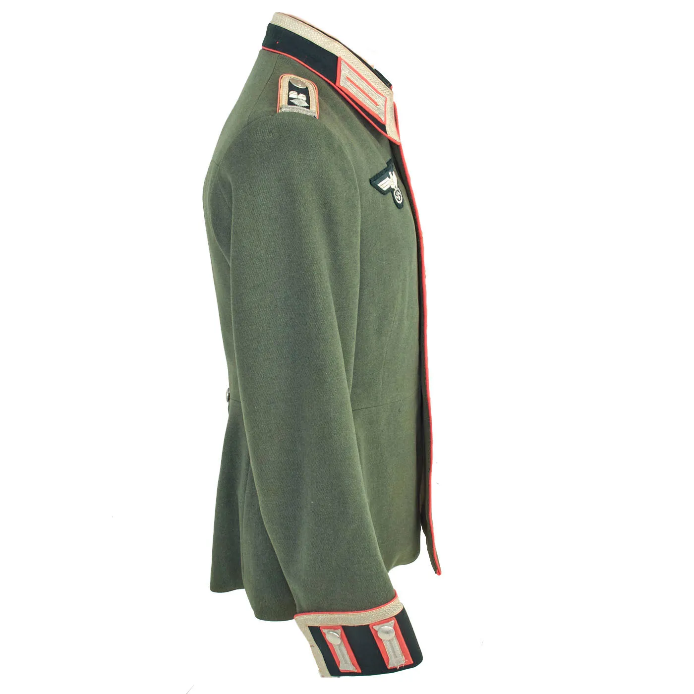 Original German WWII 25th Panzer Regiment Feldwebel's M35 Waffenrock Dress Tunic Uniform with Pants