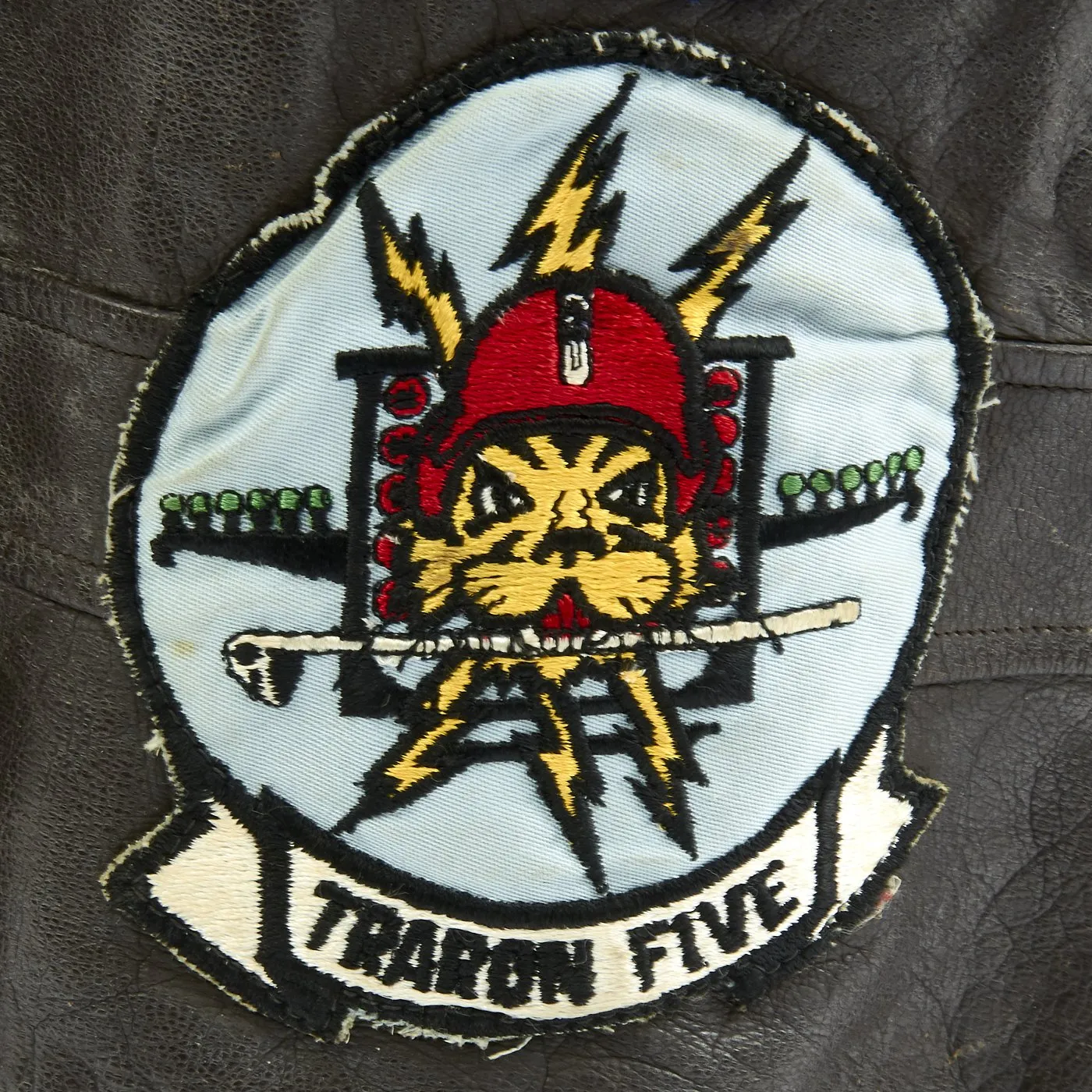 Original U.S. Vietnam War Named USN Attack Squadron Fighter Pilot Patched Flight G-1 Jacket