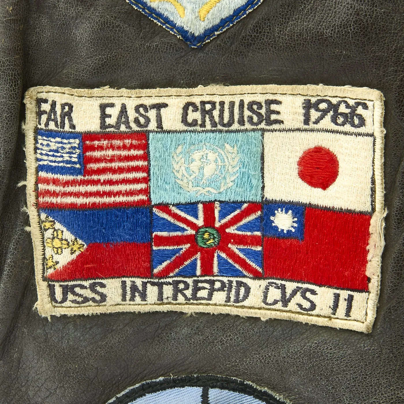 Original U.S. Vietnam War Named USN Attack Squadron Fighter Pilot Patched Flight G-1 Jacket