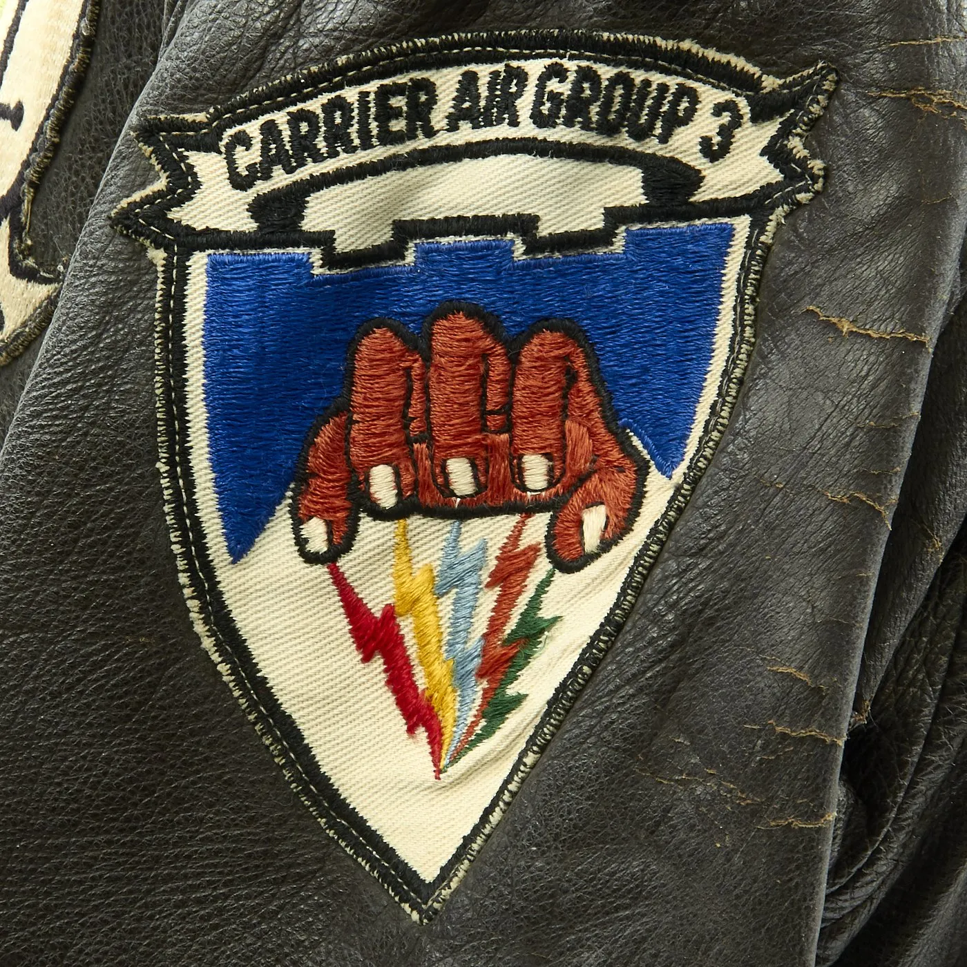 Original U.S. Vietnam War Named USN Attack Squadron Fighter Pilot Patched Flight G-1 Jacket