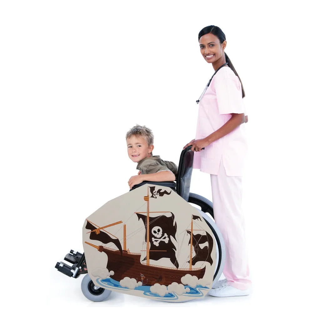 OS Pirate Ghost Ship Wheelchair Costume Child's