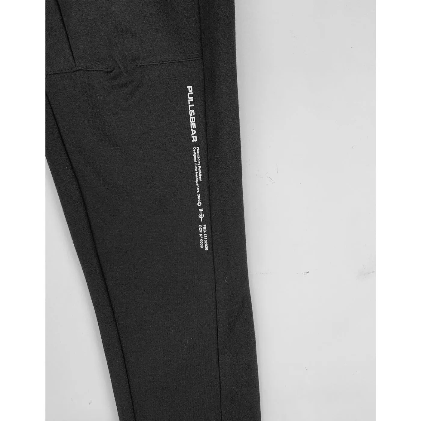 PB Black Polyester Slim Joggers