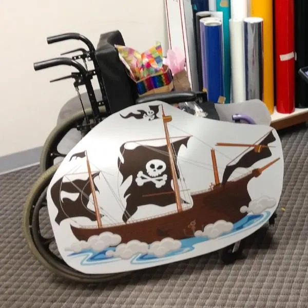 Pirate Ghost Ship Wheelchair Costume Child's