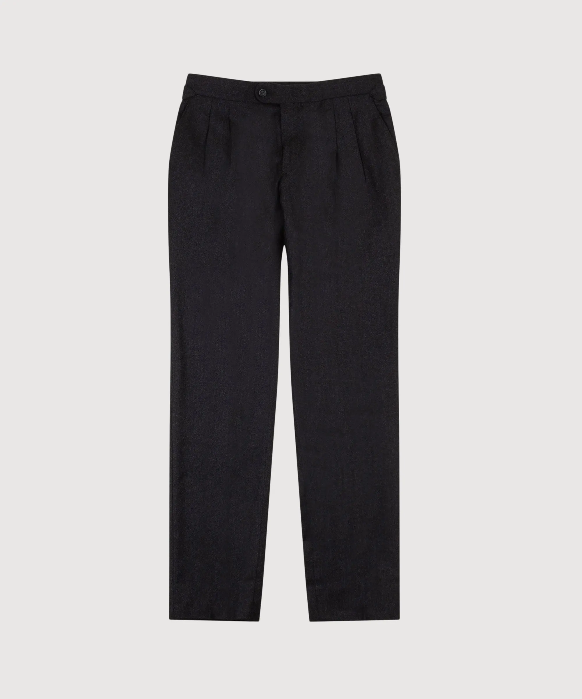 Pleated Flannel Trousers