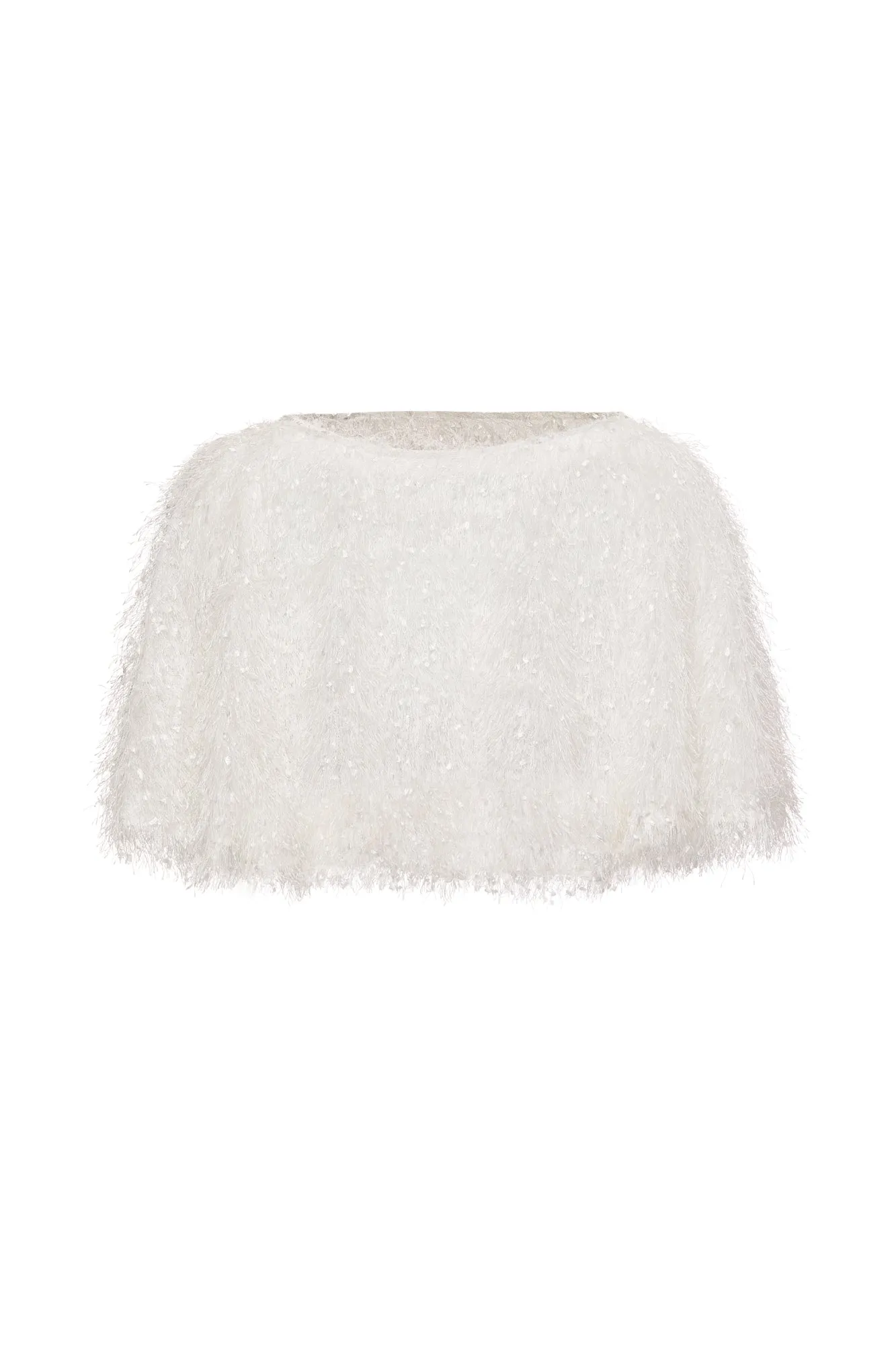 Pluma Cape in Blanc