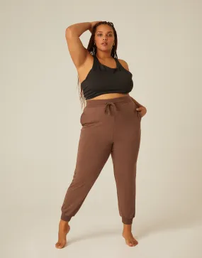 Plus Size Lightweight Stretch Knit Joggers