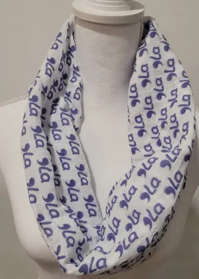 "Comma La" Kamala Single Loop Gauze Infinity Scarf