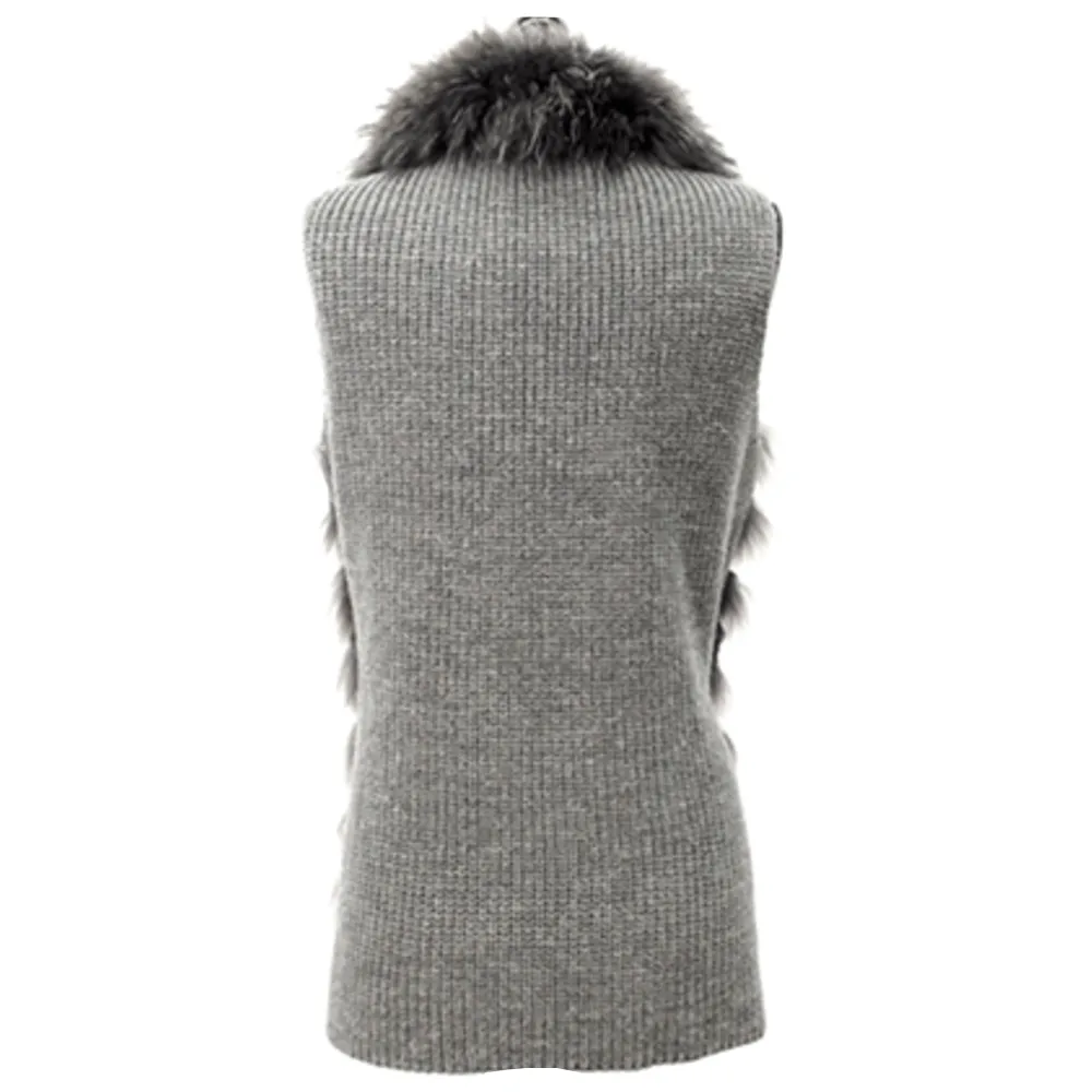 Raccoon & Rabbit Front Vest - Grey