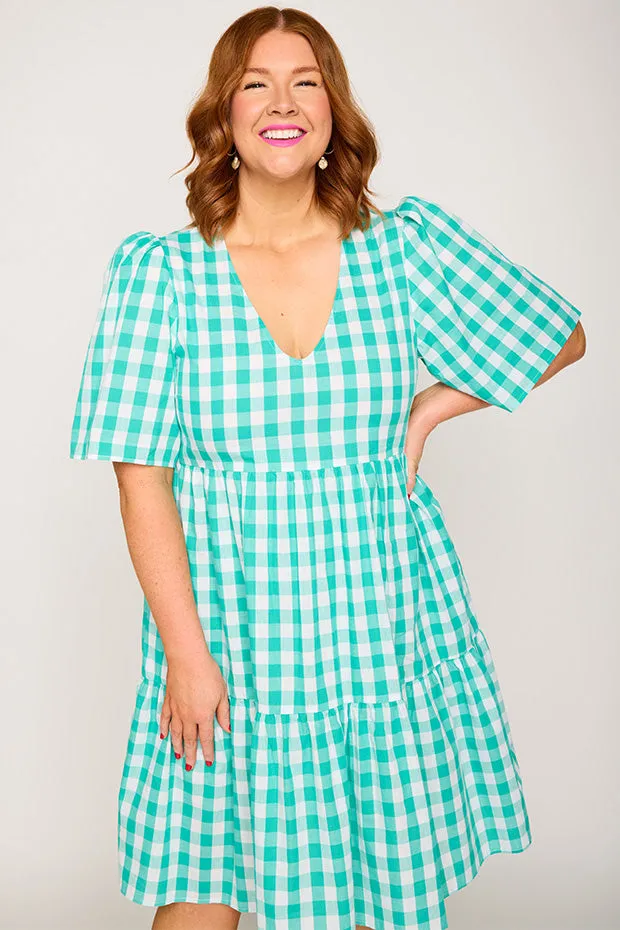 Rachelle Jade Gingham Dress