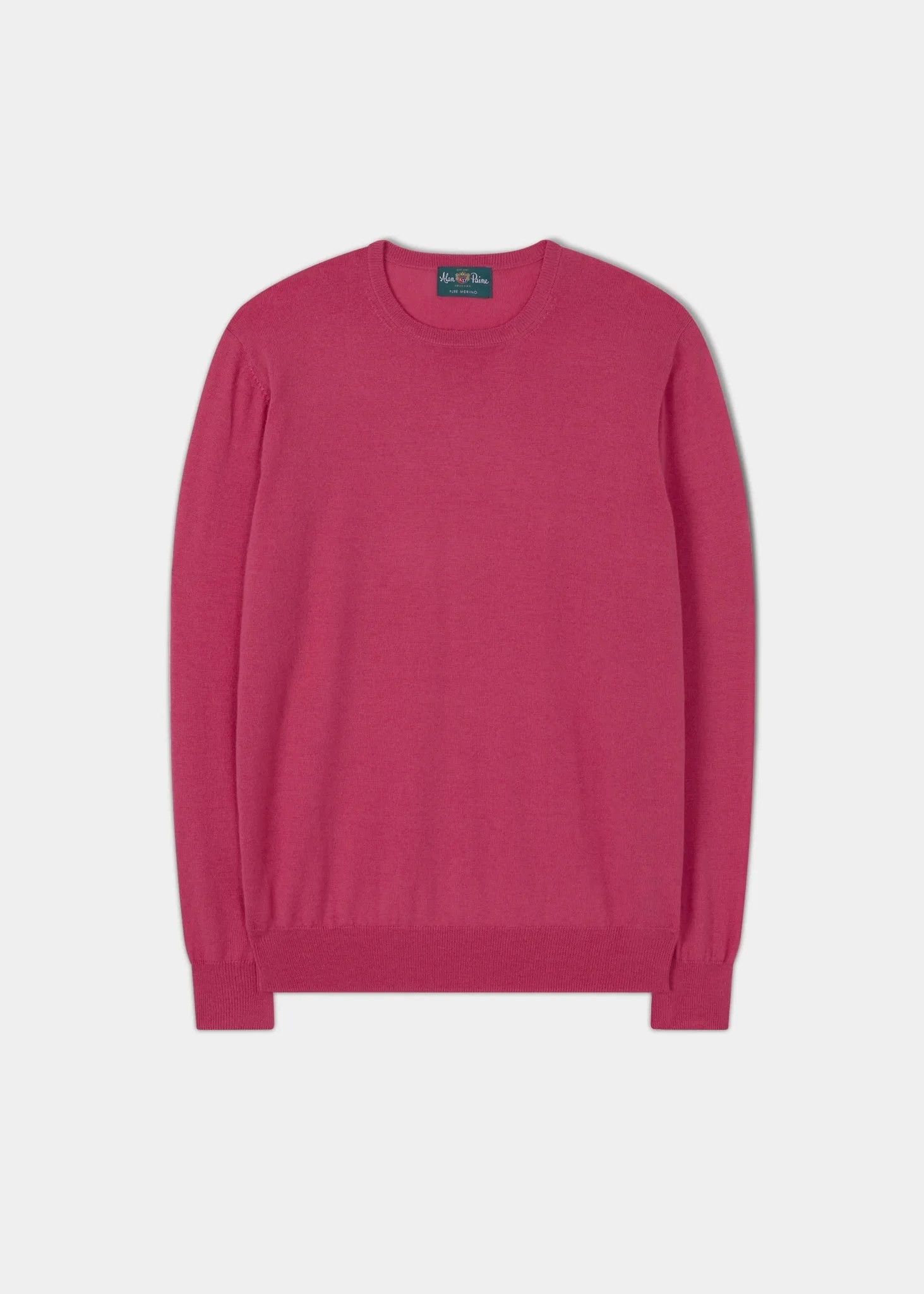 Radstone Men's Merino Wool Jumper in Blush Pink - Regular Fit