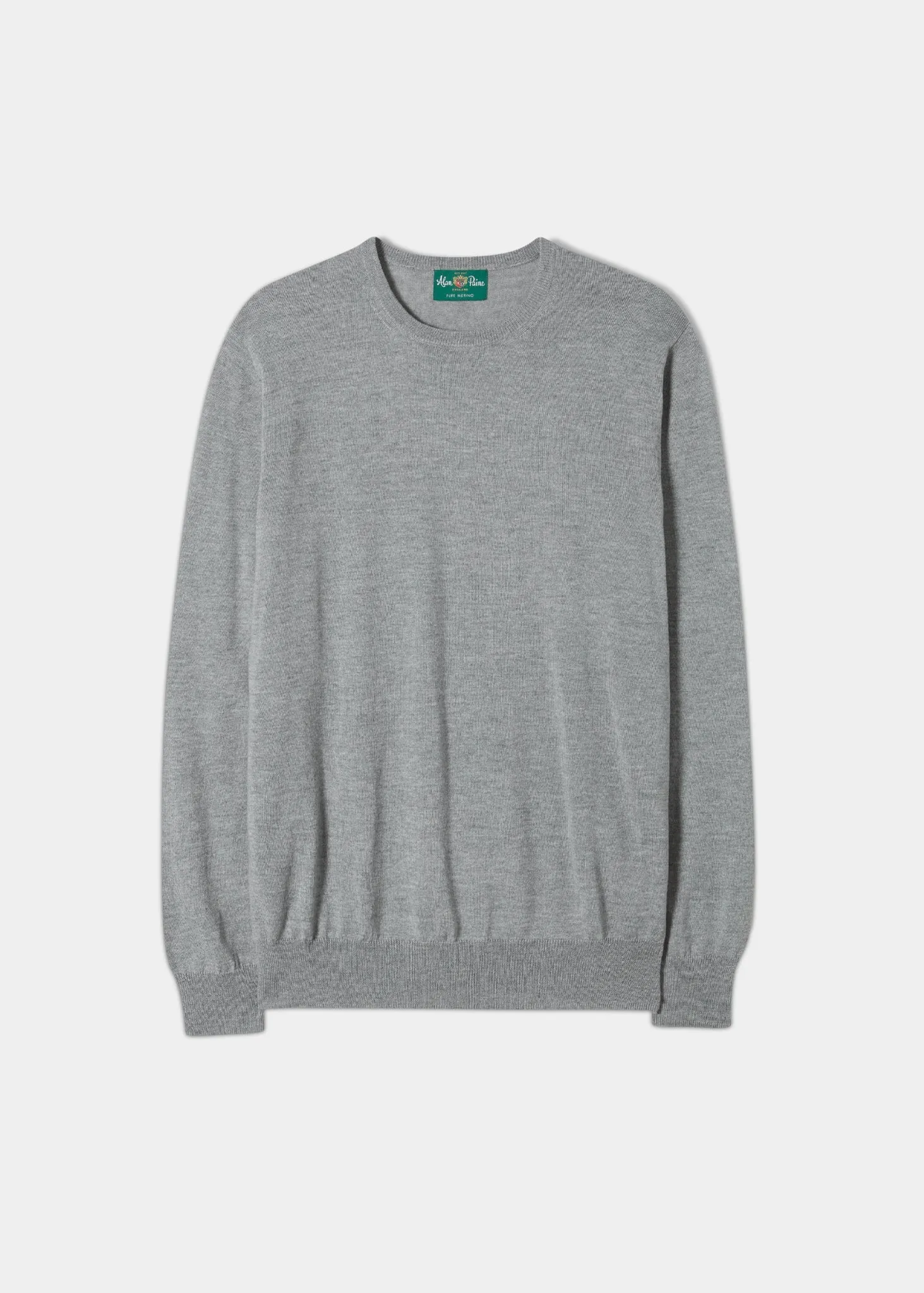 Radstone Men's Merino Wool Jumper in Grey Mix - Regular Fit