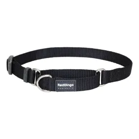 Red Dingo Dog Martingale Collar Black (25mm x 41-63cm)