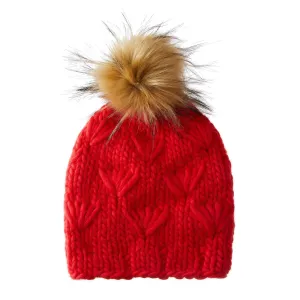 RED MOTLEY BEANIE