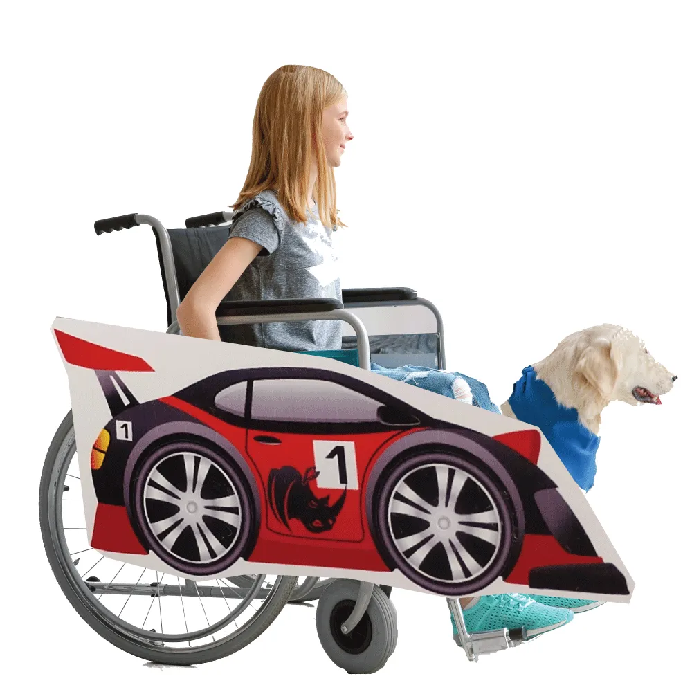 Red Race Car Wheelchair Costume Child's