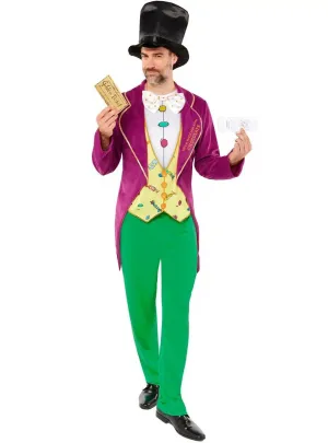 Roald Dahl Willy Wonka Mens Plus Size Book Week Costume