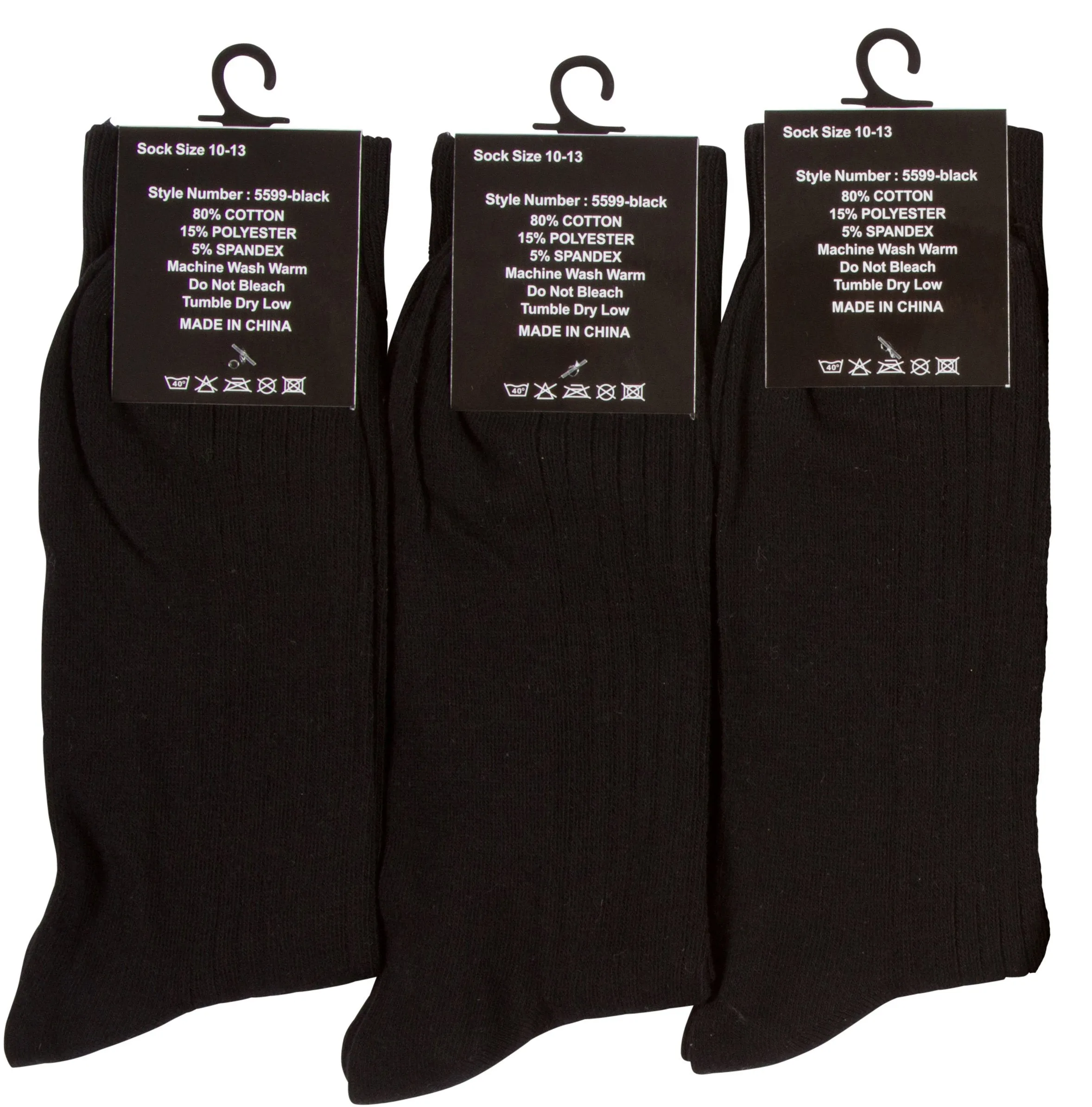 Sakkas Mens Cotton Blend Pattern And Ribbed Dress Socks Value 6-Pack