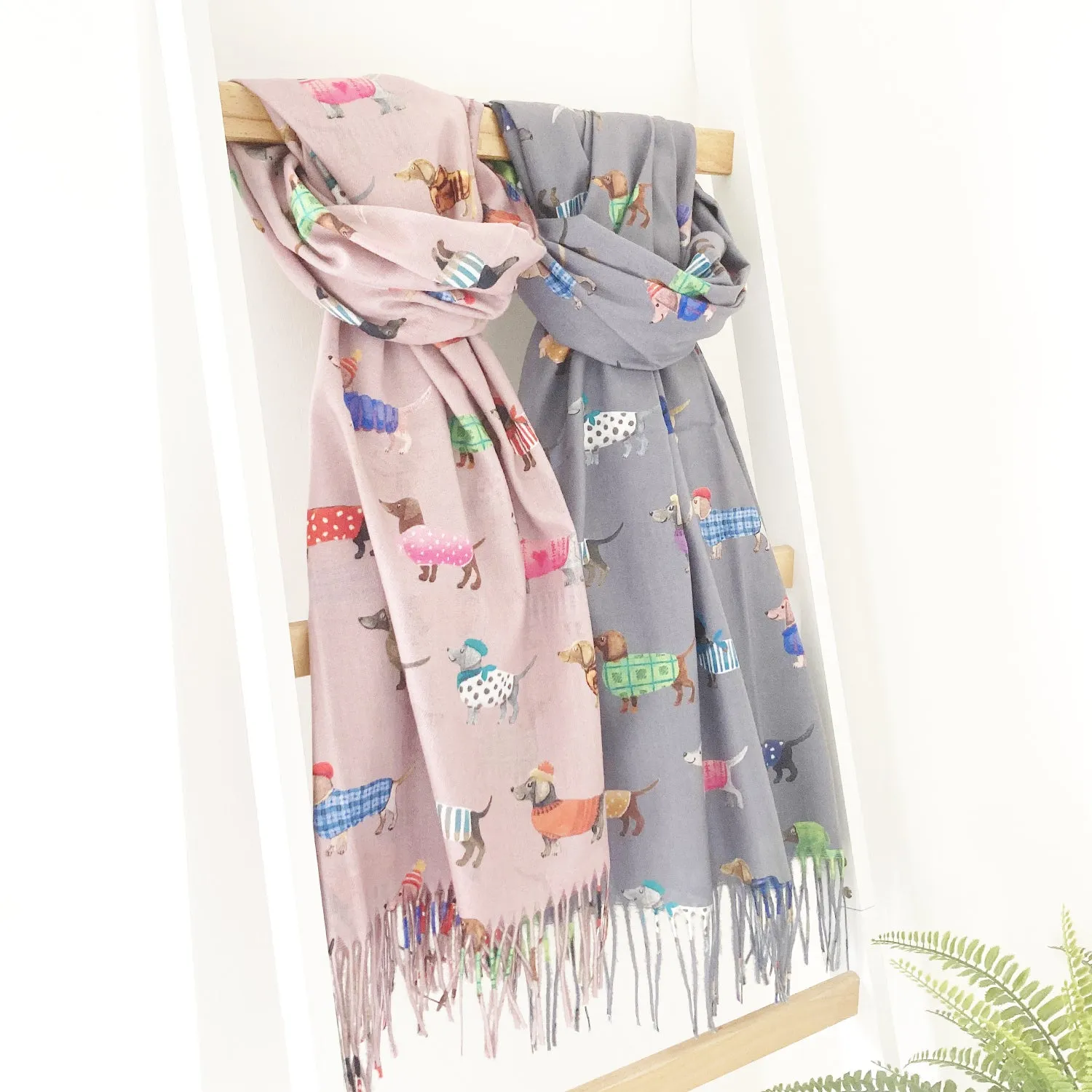 Sausage Dog Print Cosy Scarf