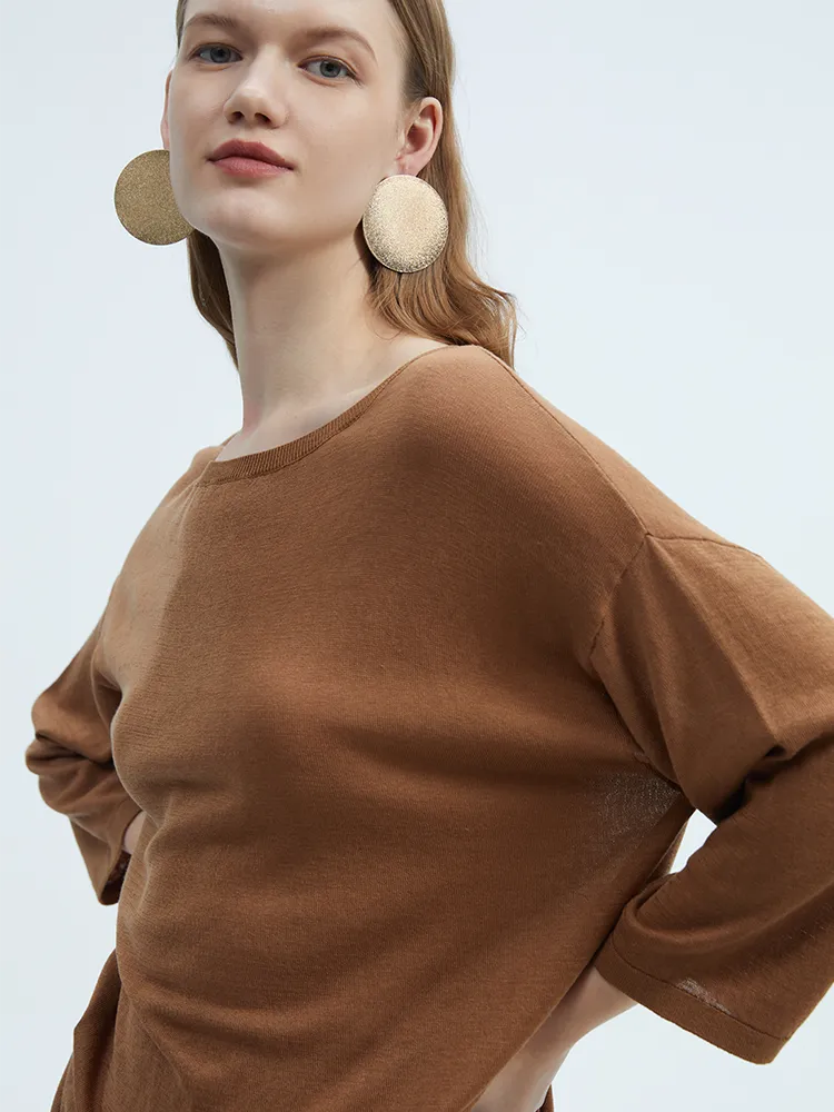 SILKINC Silk-Cotton Meditation Sweater Dress