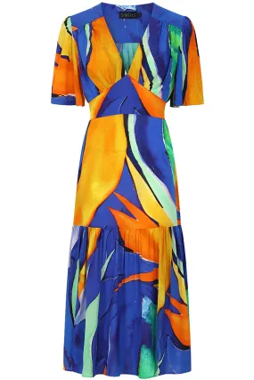 Sirens Imelda Orange Tropical Dress