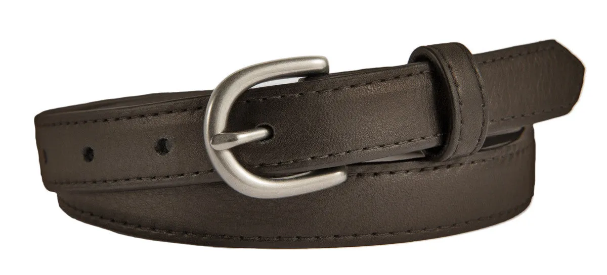 Soho Belt, (0.75") Brushed Silver Buckle