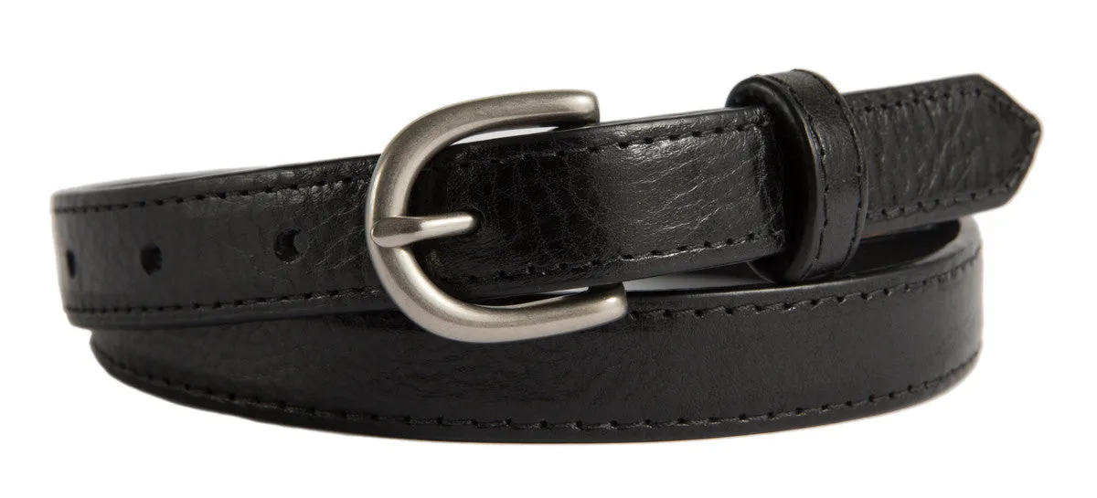 Soho Belt, (0.75") Brushed Silver Buckle