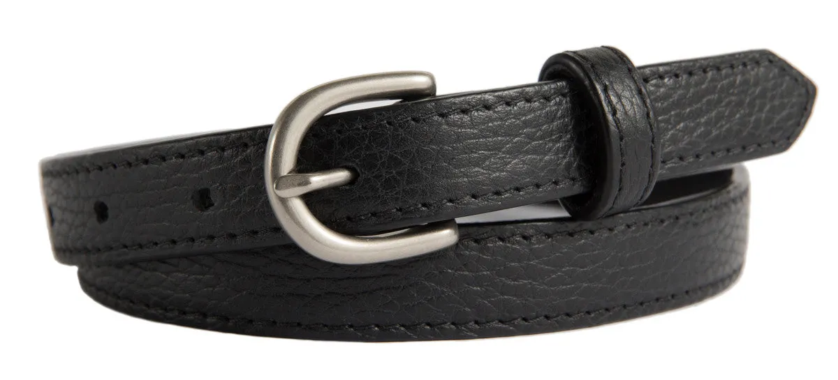 Soho Belt, (0.75") Brushed Silver Buckle