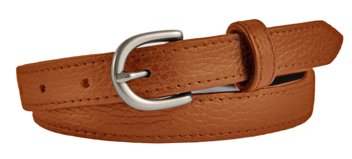 Soho Belt, (0.75") Brushed Silver Buckle