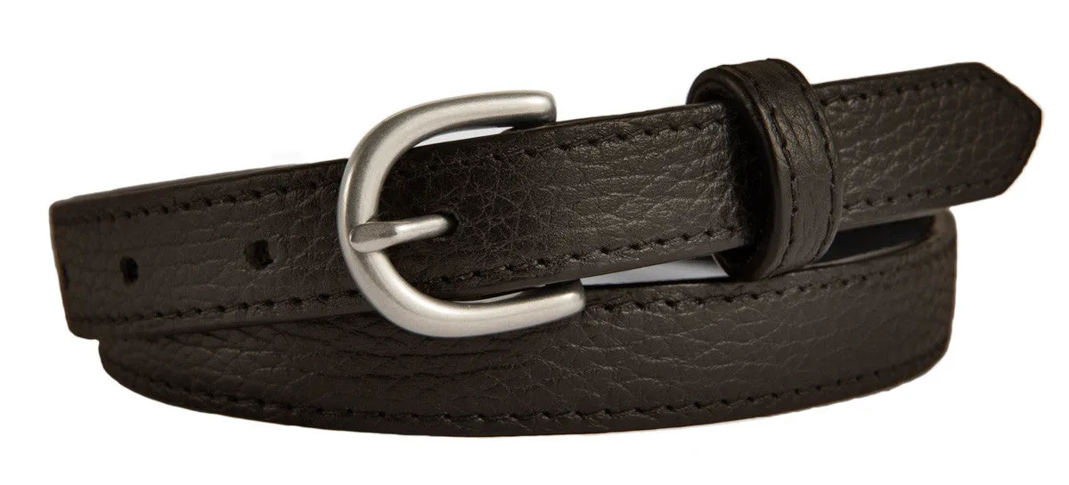 Soho Belt, (0.75") Brushed Silver Buckle