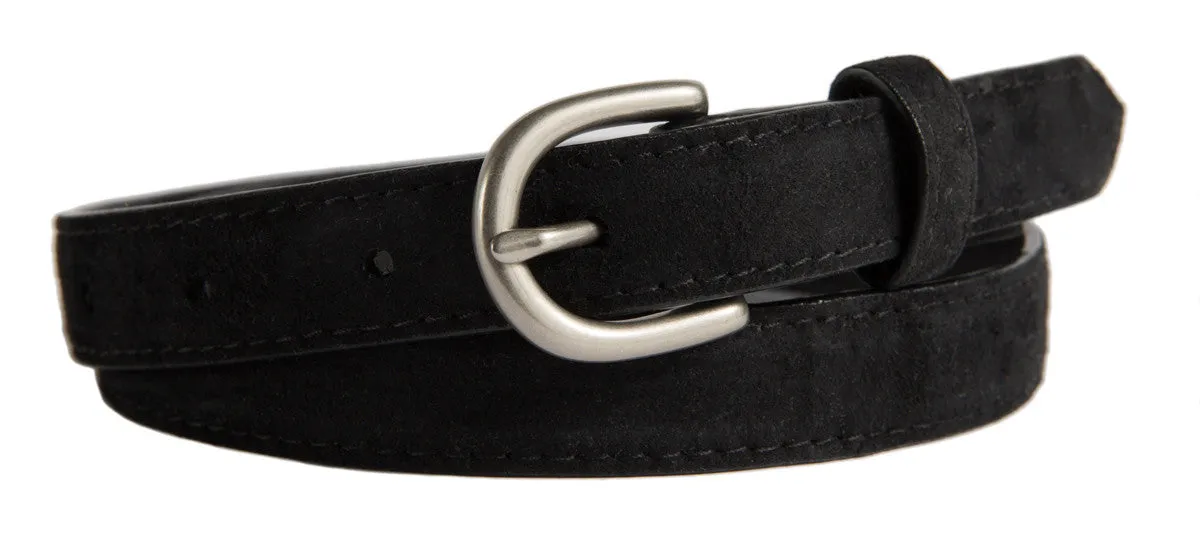 Soho Belt, (0.75") Brushed Silver Buckle