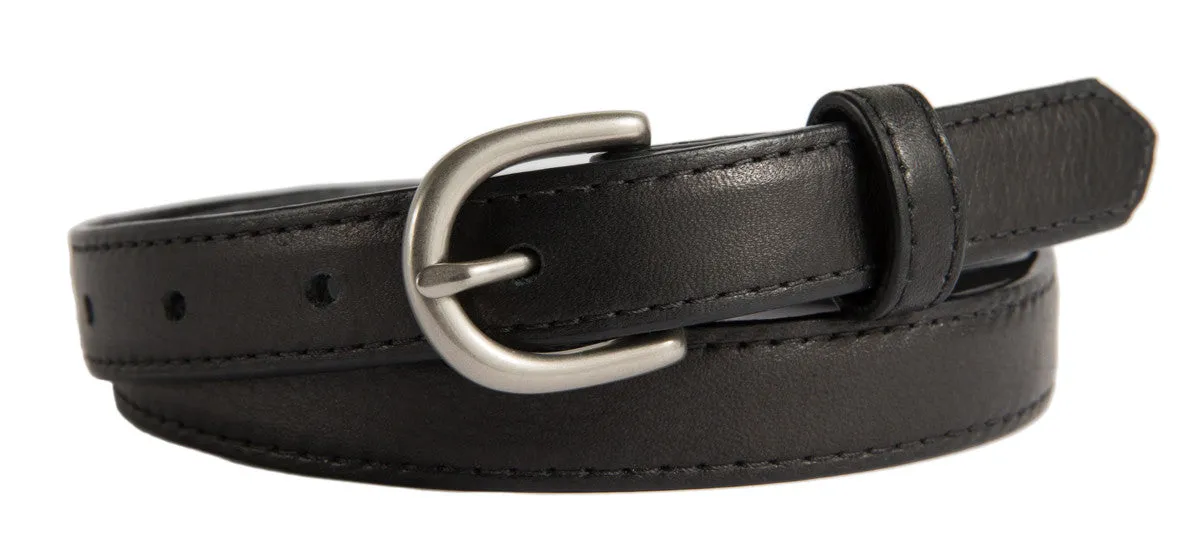 Soho Belt, (0.75") Brushed Silver Buckle