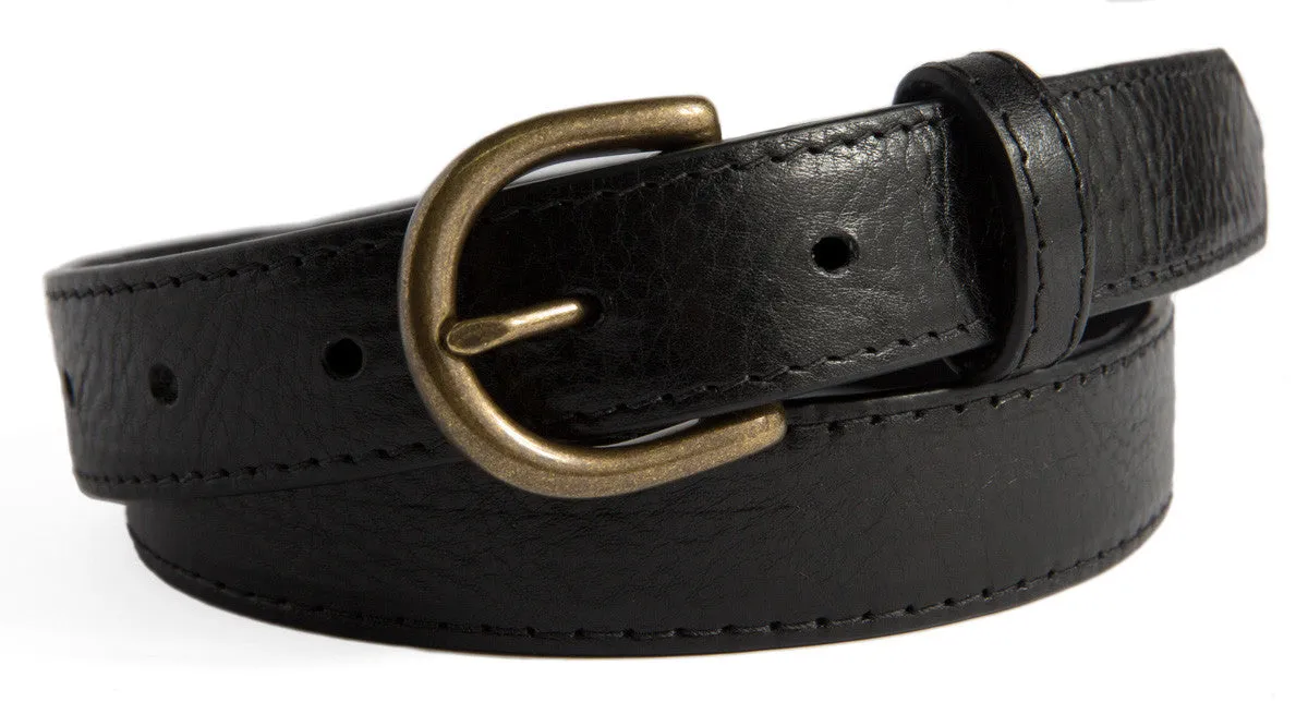 Soho Belt, (1.25") Antiqued Brass Buckle