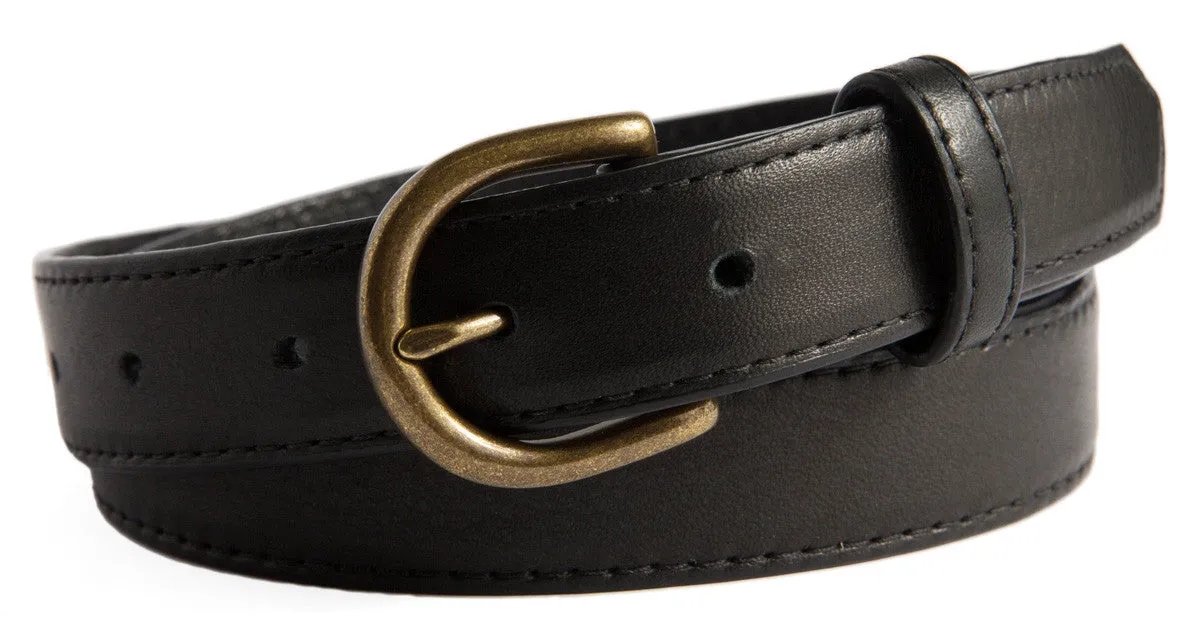 Soho Belt, (1.25") Antiqued Brass Buckle