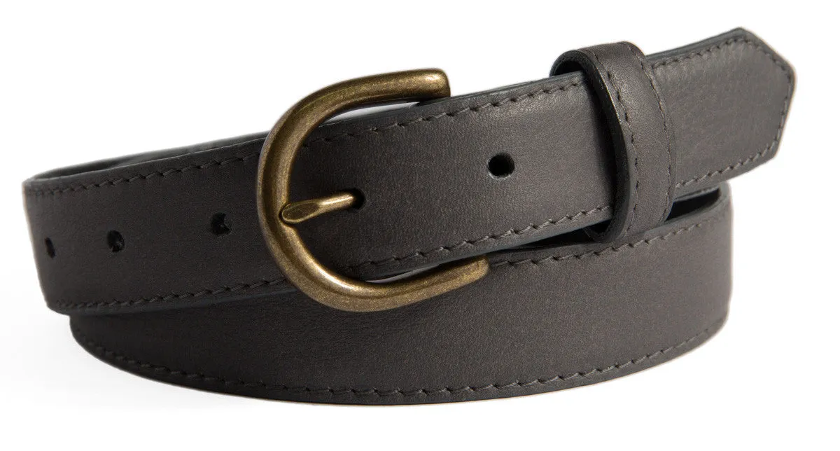 Soho Belt, (1.25") Antiqued Brass Buckle