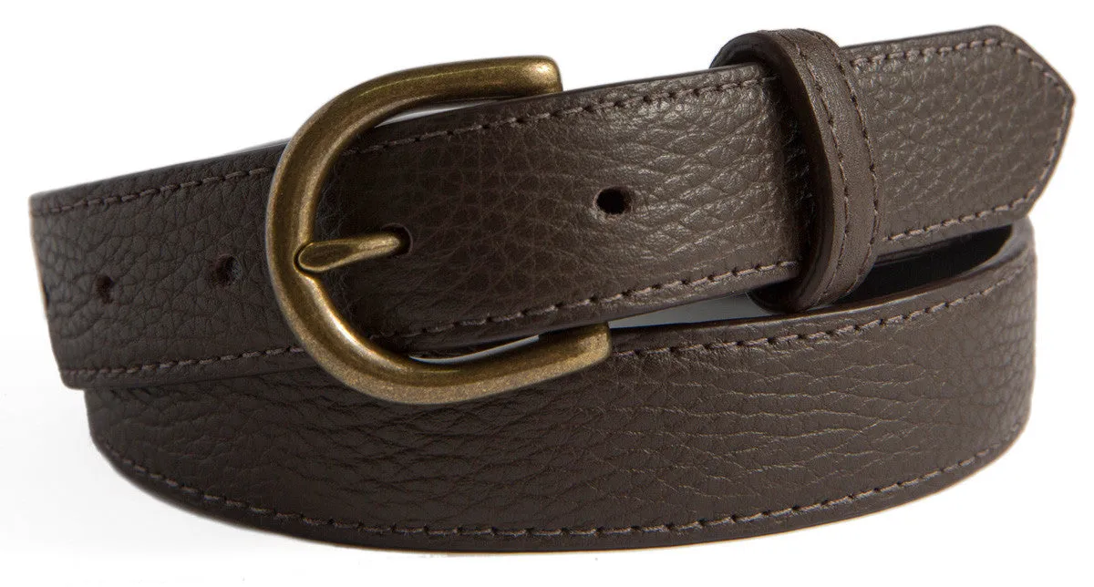 Soho Belt, (1.25") Antiqued Brass Buckle