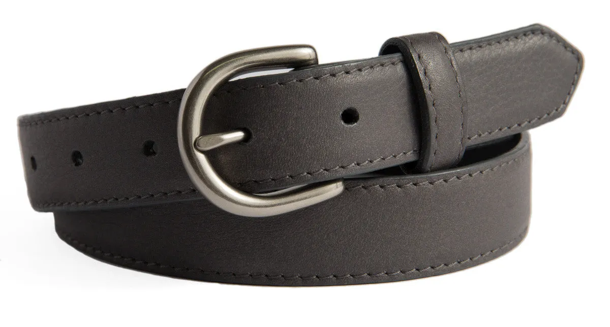 Soho Belt, (1.25") Brushed Silver Buckle