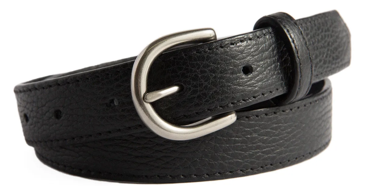 Soho Belt, (1.25") Brushed Silver Buckle