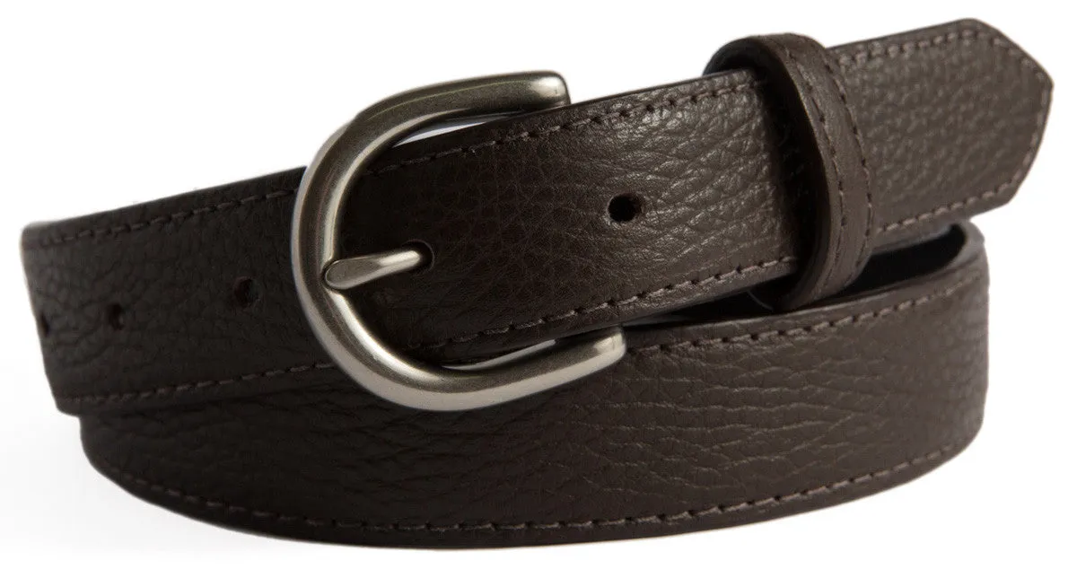 Soho Belt, (1.25") Brushed Silver Buckle