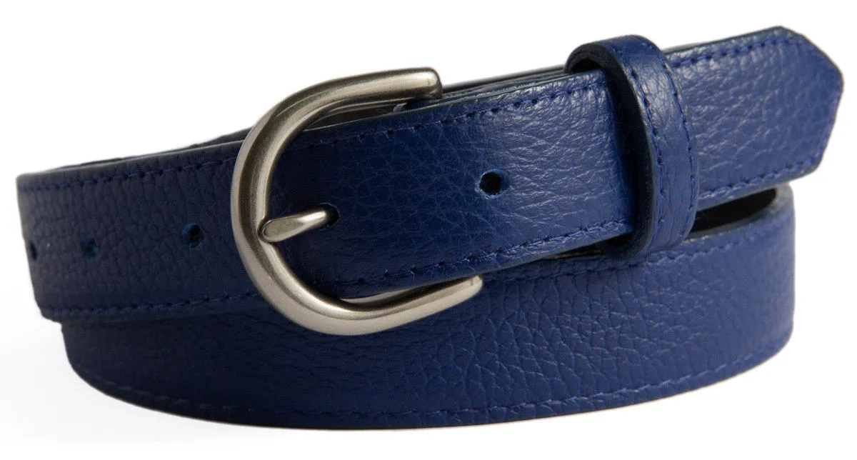 Soho Belt, (1.25") Brushed Silver Buckle